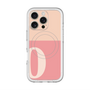 スリムプロテクションプレミアムケース with MagSafe［ オリジナル - initial two tone - O pink ］