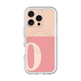 スリムプロテクションプレミアムケース with MagSafe［ オリジナル - initial two tone - O pink ］