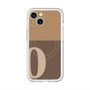 スリムプロテクションプレミアムケース with MagSafe［ オリジナル - initial two tone - O brown ］