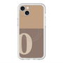 スリムプロテクションプレミアムケース with MagSafe［ オリジナル - initial two tone - O brown ］
