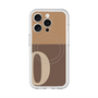 スリムプロテクションプレミアムケース with MagSafe［ オリジナル - initial two tone - O brown ］