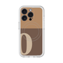 スリムプロテクションプレミアムケース with MagSafe［ オリジナル - initial two tone - O brown ］