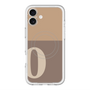 スリムプロテクションプレミアムケース with MagSafe［ オリジナル - initial two tone - O brown ］