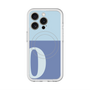 スリムプロテクションプレミアムケース with MagSafe［ オリジナル - initial two tone - O blue ］