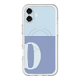 スリムプロテクションプレミアムケース with MagSafe［ オリジナル - initial two tone - O blue ］