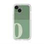スリムプロテクションプレミアムケース with MagSafe［ オリジナル - initial two tone - O green ］