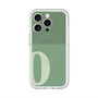 スリムプロテクションプレミアムケース with MagSafe［ オリジナル - initial two tone - O green ］