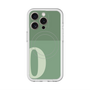 スリムプロテクションプレミアムケース with MagSafe［ オリジナル - initial two tone - O green ］