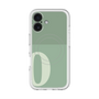 スリムプロテクションプレミアムケース with MagSafe［ オリジナル - initial two tone - O green ］