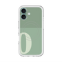 スリムプロテクションプレミアムケース with MagSafe［ オリジナル - initial two tone - O green ］