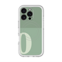 スリムプロテクションプレミアムケース with MagSafe［ オリジナル - initial two tone - O green ］