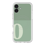 スリムプロテクションプレミアムケース with MagSafe［ オリジナル - initial two tone - O green ］