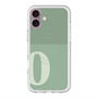 スリムプロテクションプレミアムケース with MagSafe［ オリジナル - initial two tone - O green ］