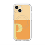 スリムプロテクションプレミアムケース with MagSafe［ オリジナル - initial two tone - P orange ］