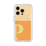 スリムプロテクションプレミアムケース with MagSafe［ オリジナル - initial two tone - P orange ］
