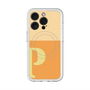 スリムプロテクションプレミアムケース with MagSafe［ オリジナル - initial two tone - P orange ］