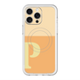 スリムプロテクションプレミアムケース with MagSafe［ オリジナル - initial two tone - P orange ］