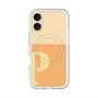 スリムプロテクションプレミアムケース with MagSafe［ オリジナル - initial two tone - P orange ］