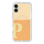 スリムプロテクションプレミアムケース with MagSafe［ オリジナル - initial two tone - P orange ］
