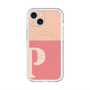 スリムプロテクションプレミアムケース with MagSafe［ オリジナル - initial two tone - P pink ］