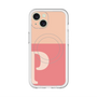 スリムプロテクションプレミアムケース with MagSafe［ オリジナル - initial two tone - P pink ］