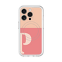 スリムプロテクションプレミアムケース with MagSafe［ オリジナル - initial two tone - P pink ］
