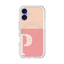 スリムプロテクションプレミアムケース with MagSafe［ オリジナル - initial two tone - P pink ］
