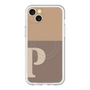 スリムプロテクションプレミアムケース with MagSafe［ オリジナル - initial two tone - P brown ］