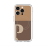 スリムプロテクションプレミアムケース with MagSafe［ オリジナル - initial two tone - P brown ］