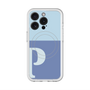 スリムプロテクションプレミアムケース with MagSafe［ オリジナル - initial two tone - P blue ］