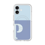 スリムプロテクションプレミアムケース with MagSafe［ オリジナル - initial two tone - P blue ］
