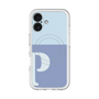 スリムプロテクションプレミアムケース with MagSafe［ オリジナル - initial two tone - P blue ］