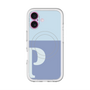スリムプロテクションプレミアムケース with MagSafe［ オリジナル - initial two tone - P blue ］