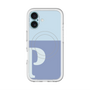 スリムプロテクションプレミアムケース with MagSafe［ オリジナル - initial two tone - P blue ］