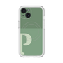 スリムプロテクションプレミアムケース with MagSafe［ オリジナル - initial two tone - P green ］