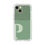 スリムプロテクションプレミアムケース with MagSafe［ オリジナル - initial two tone - P green ］