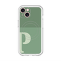 スリムプロテクションプレミアムケース with MagSafe［ オリジナル - initial two tone - P green ］