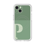 スリムプロテクションプレミアムケース with MagSafe［ オリジナル - initial two tone - P green ］