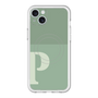 スリムプロテクションプレミアムケース with MagSafe［ オリジナル - initial two tone - P green ］