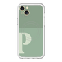 スリムプロテクションプレミアムケース with MagSafe［ オリジナル - initial two tone - P green ］