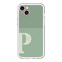 スリムプロテクションプレミアムケース with MagSafe［ オリジナル - initial two tone - P green ］
