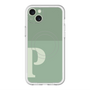 スリムプロテクションプレミアムケース with MagSafe［ オリジナル - initial two tone - P green ］
