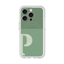 スリムプロテクションプレミアムケース with MagSafe［ オリジナル - initial two tone - P green ］