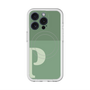 スリムプロテクションプレミアムケース with MagSafe［ オリジナル - initial two tone - P green ］