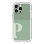 スリムプロテクションプレミアムケース with MagSafe［ オリジナル - initial two tone - P green ］