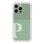 スリムプロテクションプレミアムケース with MagSafe［ オリジナル - initial two tone - P green ］