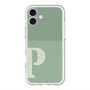 スリムプロテクションプレミアムケース with MagSafe［ オリジナル - initial two tone - P green ］