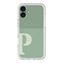 スリムプロテクションプレミアムケース with MagSafe［ オリジナル - initial two tone - P green ］