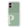 スリムプロテクションプレミアムケース with MagSafe［ オリジナル - initial two tone - P green ］