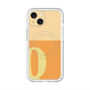 スリムプロテクションプレミアムケース with MagSafe［ オリジナル - initial two tone - Q orange ］
